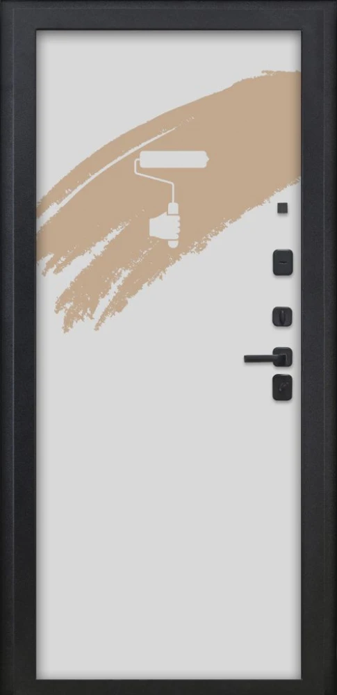 Входная дверь ДвериПРО Модель L-48 Под покраску DPRO220880 внутренняя сторона